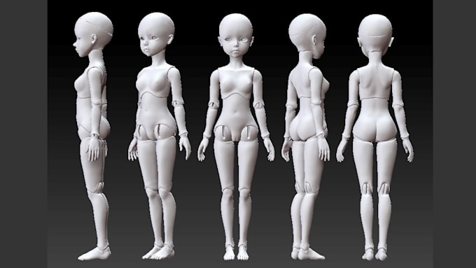 Bestseller - do 3d bjd, 3d figure, doll,  3d articulated toy, 3d toy, bdj model, 3d printing