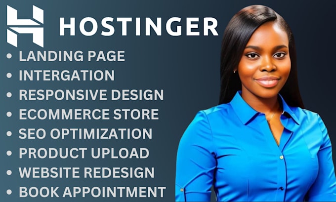 Gig Preview - Redesign hostinger website design hostinger redesign hostinger