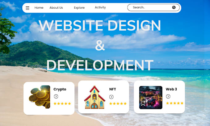 Gig Preview - Do professional website design and development