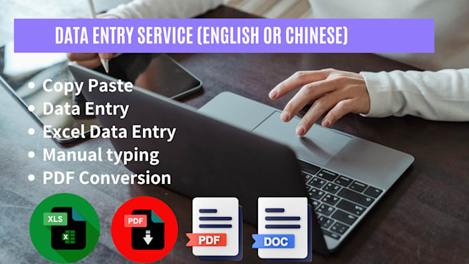 Bestseller - do excel data entry, convert PDF, typing, copy paste