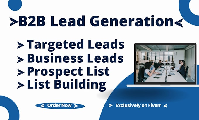 Gig Preview - Provide targeted b2b lead generation for any companies or industries