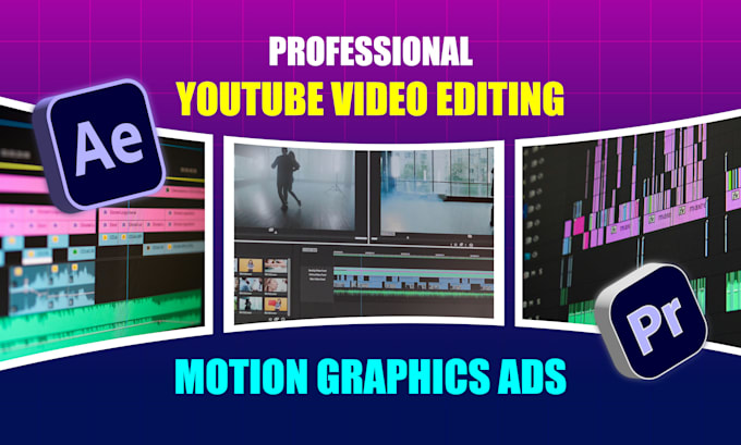 Gig Preview - Do youtube video editing and motion graphics ads