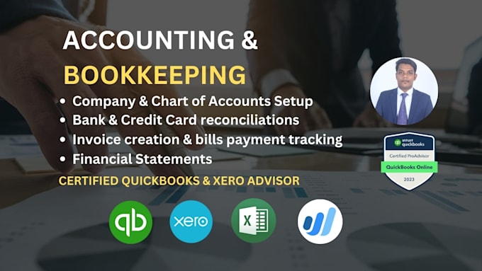 Bestseller - do bookkeeping and accounting in quickbooks online xero and wave