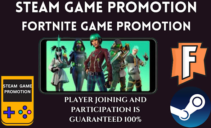 Gig Preview - Do steam game promotion roblox game marketing fortnite promotion to get wishlist