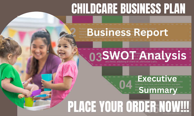 Gig Preview - Create childcare business plan for USA UK canada asia childcare business plan