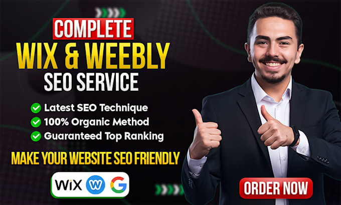 Gig Preview - Optimize the complete SEO for your weebly, wix website