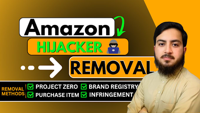 Gig Preview - Remove amazon hijacker from your fba fbm product listing with fully protection