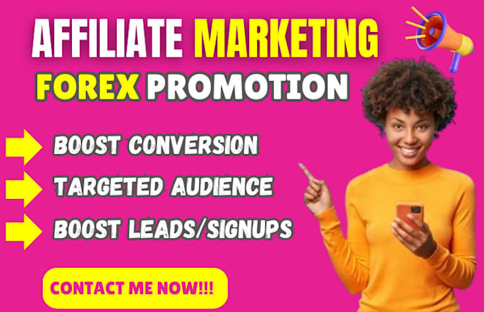 Gig Preview - Launch affiliate marketing forex promotion clickbank MLM leads generation