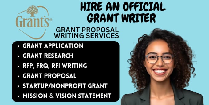 Gig Preview - Do grant writing research rfp rfq grant application nonprofit or business grant