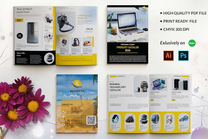 Gig Preview - Design product catalog, magazine, look book, sell sheet, booklet, catalogue