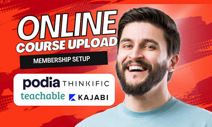 Gig Preview - Set up kajabi,podia,thinkific online course  wix membership flodesk landing page