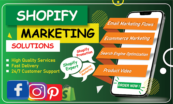 Gig Preview - Do shopify marketing, boost shopify sales, ecommerce marketing