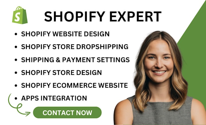 Gig Preview - Shopify store design profitable shopify dropshipping website print on demand pod