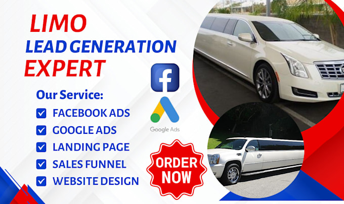 Gig Preview - Generate exclusive limo leads limo hire chauffer auto car dealer limo website