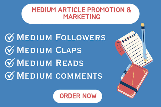 Gig Preview - Do massive promotion to viral your medium article promotion