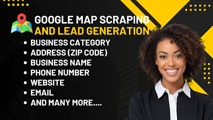 Gig Preview - Scrap google map data for generation and b2b data extraction