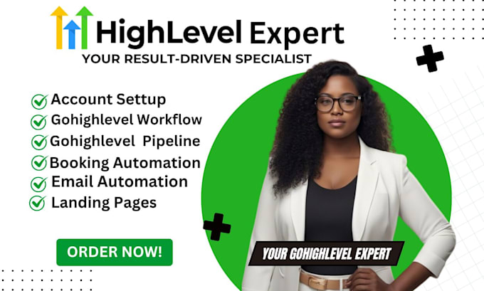 Gig Preview - Do gohighlevel booking automation do a2p 10dlc be gohighlevel pipeline expert