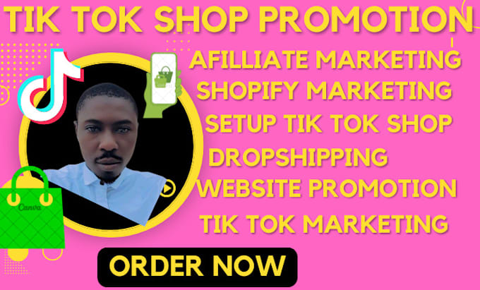 Gig Preview - Promote tiktok shop dropshipping with product hunting and affiliate marketing