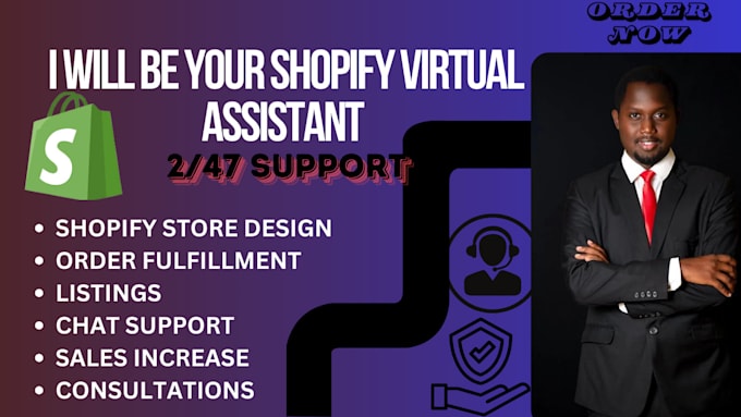 Gig Preview - Be your shopify virtual assistant, shopify store manager, and handle data entry