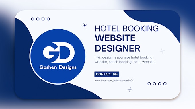 Gig Preview - Design responsive hotel booking website, airbnb booking, hotel website