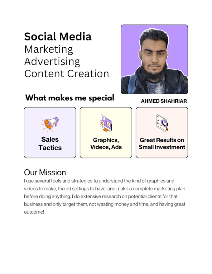 Gig Preview - Do social media marketing, advertising and content creation