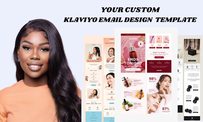 Gig Preview - Design custom klaviyo email templates and flows newsletter design template