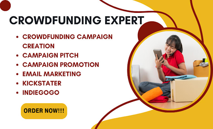 Bestseller - do crowdfunding campaign, kickstater indiegogo crowdfunding campaign creation