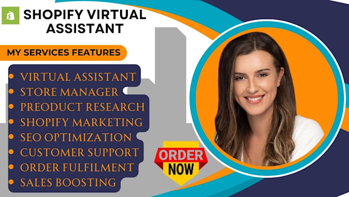 Gig Preview - Be your shopify virtual assistant amazon virtual assistant shopify store manager