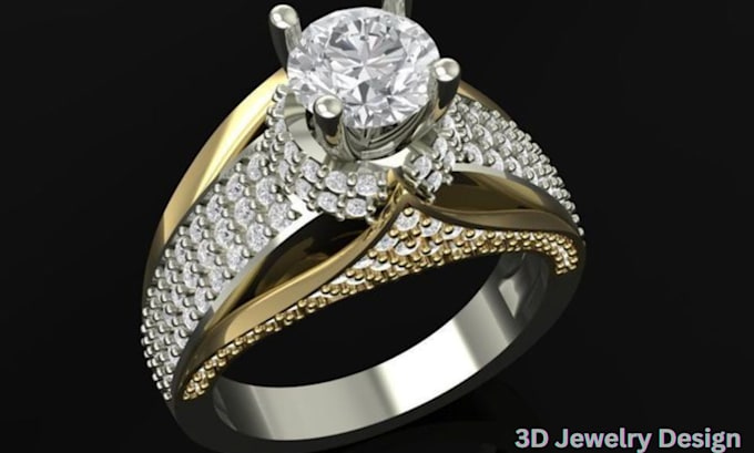 Gig Preview - Create custom 3d jewelry design cad and realistic rendering, 3d jewelry for