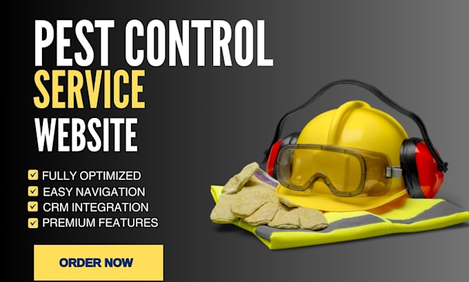 Gig Preview - Build pest control website, fumigation website, cleaning service website