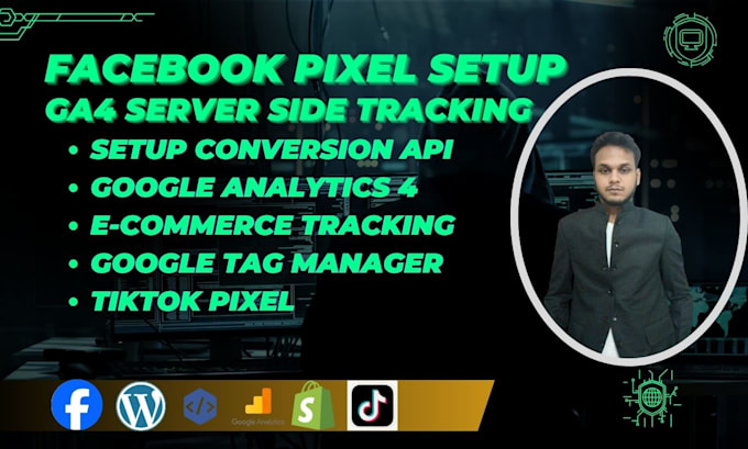 Bestseller - setup facebook pixel , conversion API, ga4, ecommerce tracking for good sales