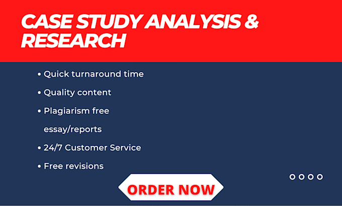 Gig Preview - Do business case study analysis, reports and essays