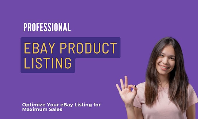 Gig Preview - Do ebay product listing, ebay SEO