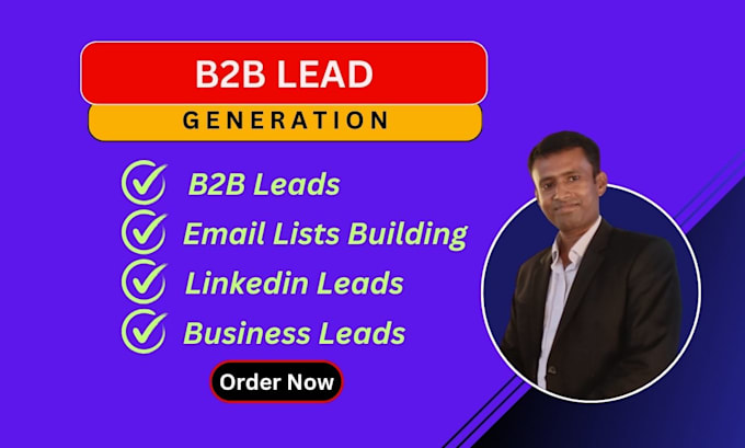 Gig Preview - Do b2b leads generation, targeted email list building and prospect list