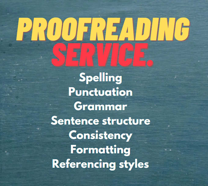 Bestseller - provide a proof reading service including plagiarism check