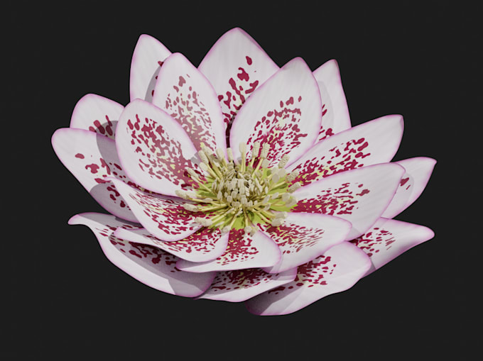 Gig Preview - Do 3d flower or plant design, texture, 3d flower animation, 3d cgi flower model