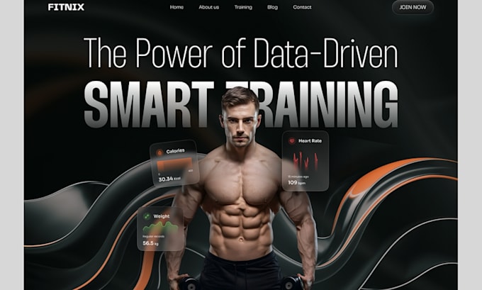 Bestseller - design fitness website, gym website, health and fitness, personal trainer