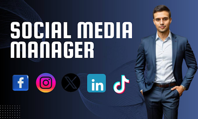 Gig Preview - Be your social media manager and personal assistant