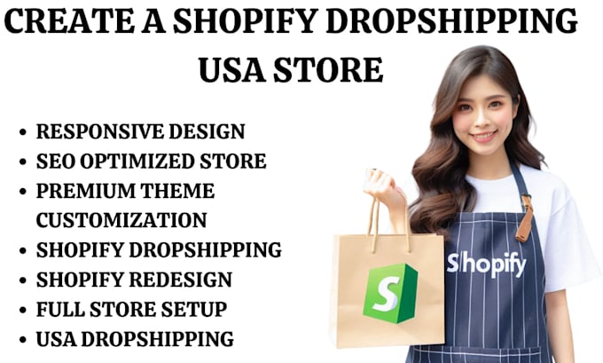 Bestseller - create shopify dropshipping usa store shopify seo design marketing