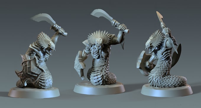 Gig Preview - Turn 2d image into 3d miniature sculpture,3d statue headbust, digital sculpted