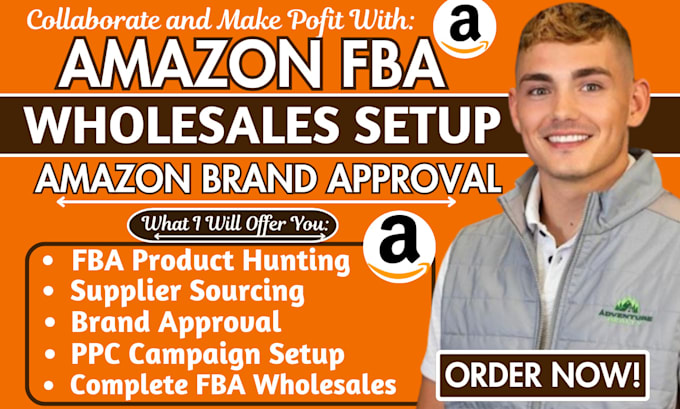 Gig Preview - Setup complete amazon fba wholesale, fba product research, amazon brand approval