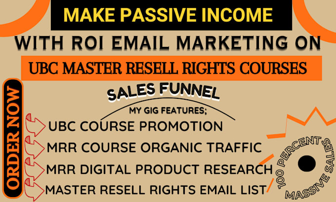 Gig Preview - Do email marketing for ultimate branding course and master resell rights courses