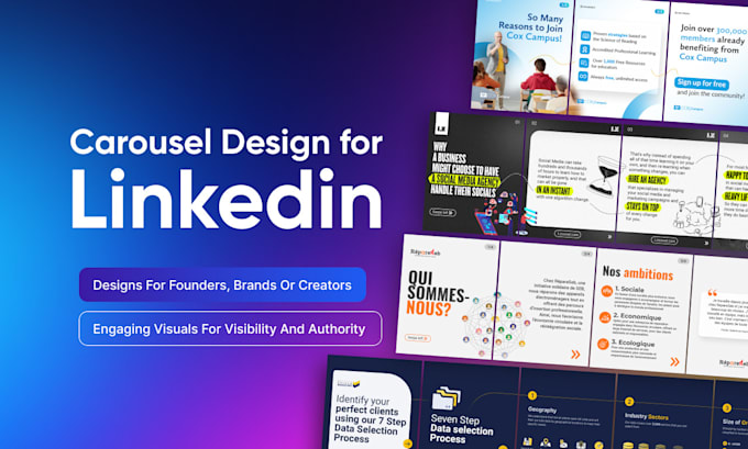 Gig Preview - Design your linkedin carousel posts