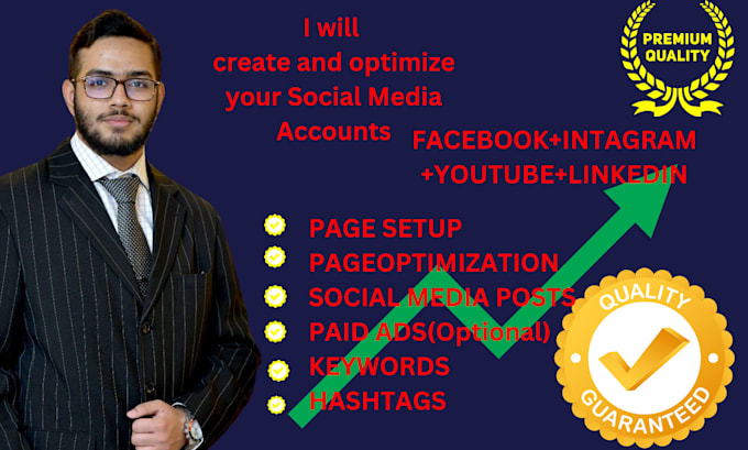 Bestseller - create and setup your social media accounts and business