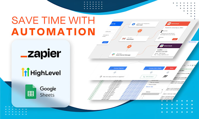 Gig Preview - Automate your business with zapier, gohighlevel, and google sheets