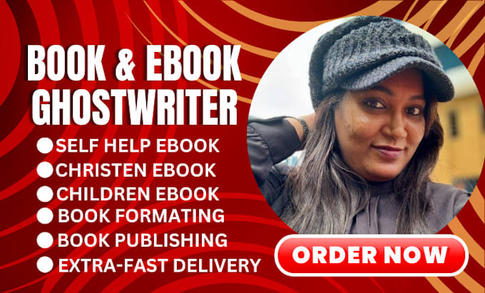 Gig Preview - Be ebook writer, book writer, ghost book writer, self help ebook, novel editor