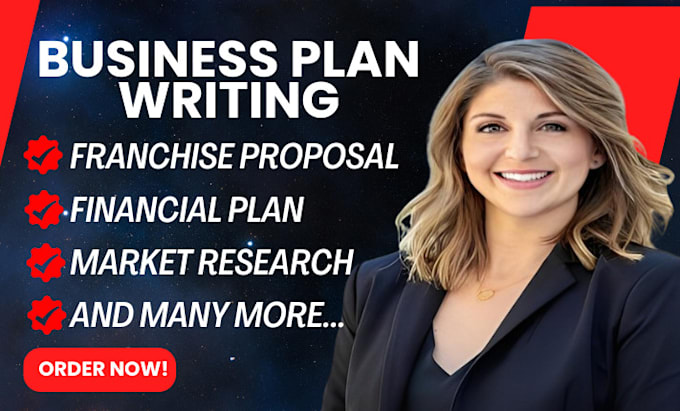 Gig Preview - Business plan for startups financial plan, franchise proposal, sba business plan