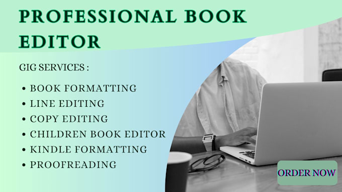 Gig Preview - Thoroughly proofread copy edit your work printed book or ebook kindle formatting