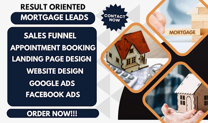 Gig Preview - Generate highly converting mortgage leads mortgage website mortgage sales funnel