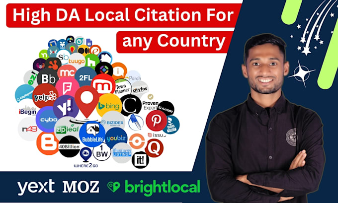 Gig Preview - Build top local citations for any country from yext, moz directories